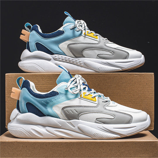 Herren Voluminöser Low-Top Sneaker mit sculpted Komfortsohle und Mesh‑Velours‑Overlays Shopy Nory