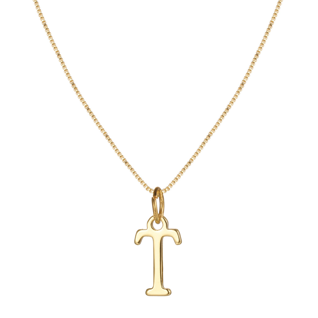 Damen Halskette mit modischem Initial-Anhänger in elegantem Design Shop Nory