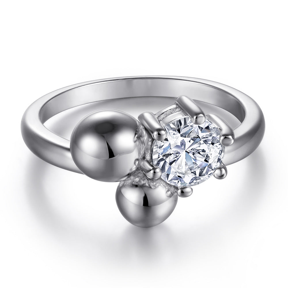 Damen Schmuckset mit funkelndem Ring, Ohrringen und Anhänger Shop Nory