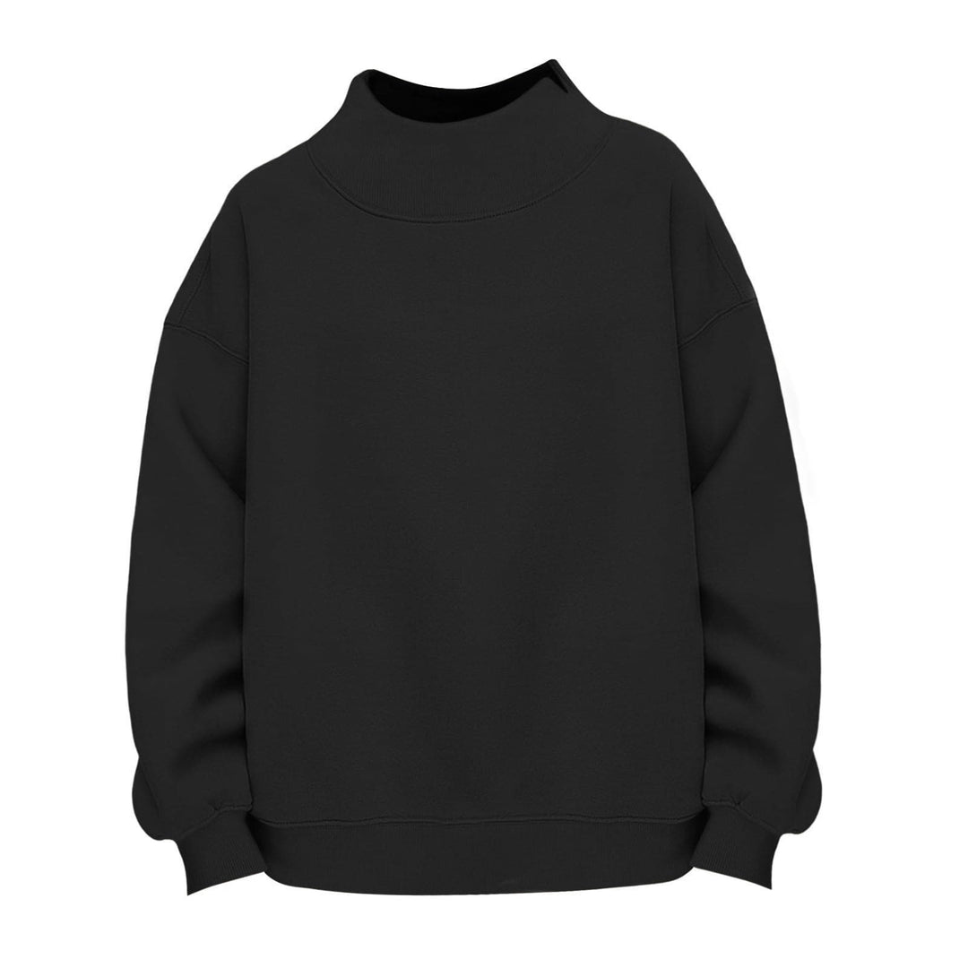 Damen Lässiges Funnel-Neck Sweatshirt im Oversize‑Schnitt mit überschnittener Schulter Shop Nory