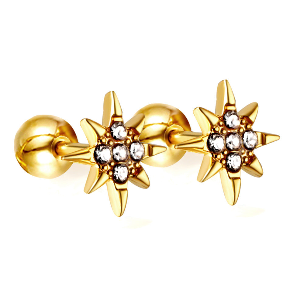 Damen Ohrringe mit funkelndem Sternendesign Shop Nory