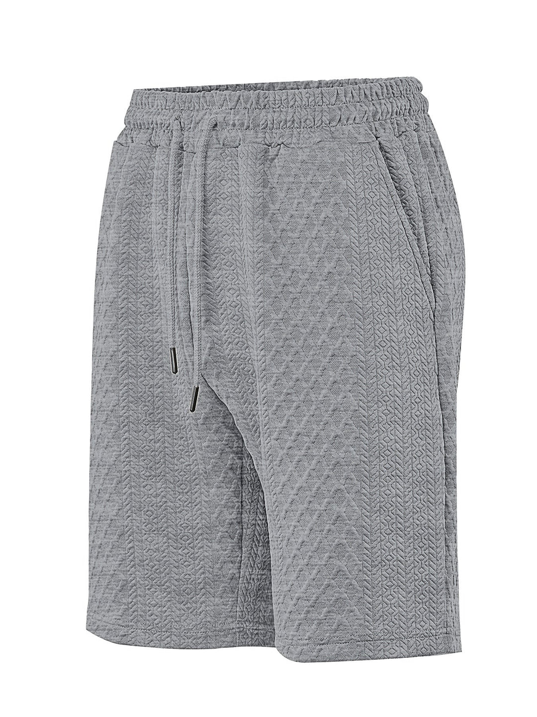 Herren nan strukturierte Lounge-Shorts mit Elastikbund Tunnelzug und seitlichen Eingrifftaschen
