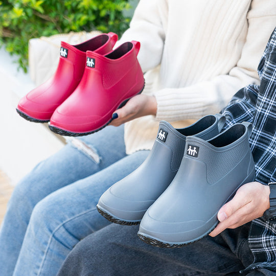 Herren Kurzschaftige wasserdichte Gummistiefelette mit griffiger Profilsohle Shop Nory