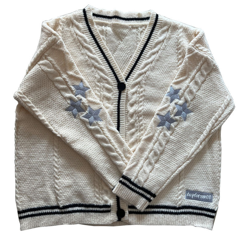 Damen gestrickte Oversize Cardigan