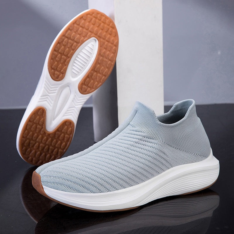 Damen Atmungsaktive Slip-On Strick-Sneakers mit sockenähnlichem Schaft Shop Nory
