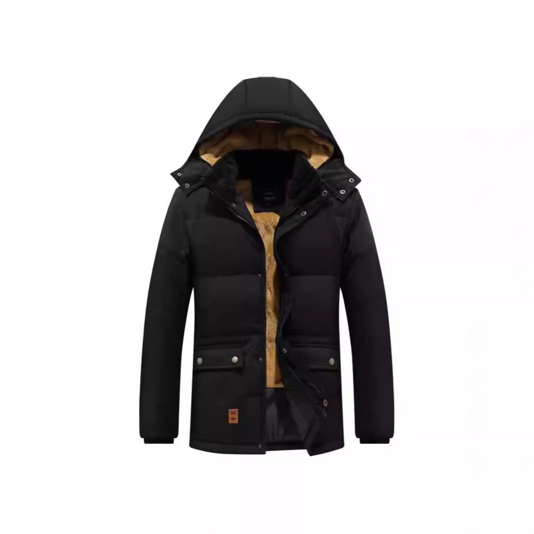 Herren Thermo-Parka mit kuscheliger Teddy-Innenfütterung und winddichter Außenhülle Shop Nory