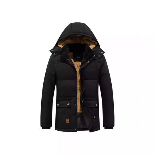 Herren Thermo-Parka mit kuscheliger Teddy-Innenfütterung und winddichter Außenhülle Shop Nory