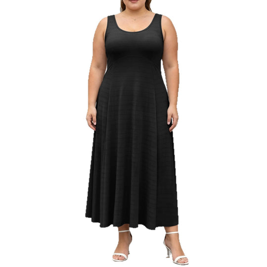 Damen Fließendes Maxikleid mit taillenbetonter A-Linie und breiten Trägern Shopy Nory