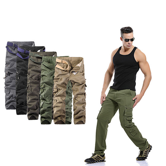 Herren Cargo-Hose mit mehreren praktischen Taschen und verstellbarem Gurt