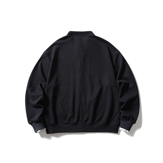 Unisex Kurz geschnittene Boxy‑Blousonjacke mit Waffelstruktur, Stehkragen und kontrastpaspel Shop Nory