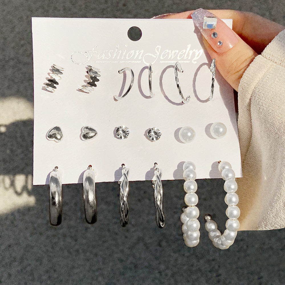 Damen Ohrringe und Creolen Set aus hochwertigem Edelstahl Shop Nory