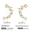 Damen Ohrhänger mit eleganten Zirkonia und hypoallergenem Edelstahl Shop Nory