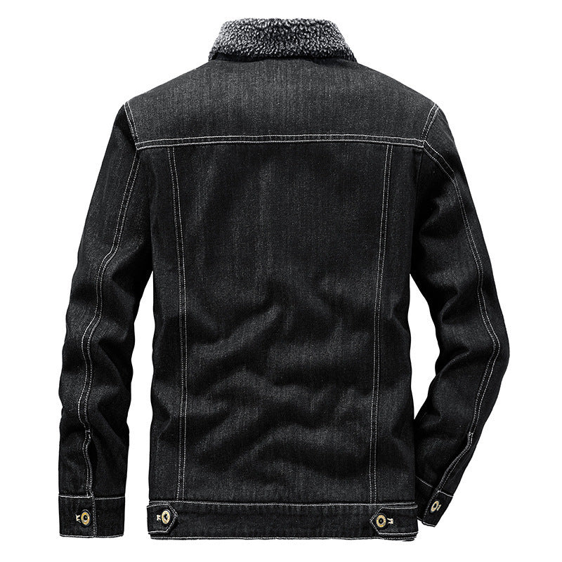 Herren Sherpa-gefütterte Denimjacke im Worker-Style Shop Nory