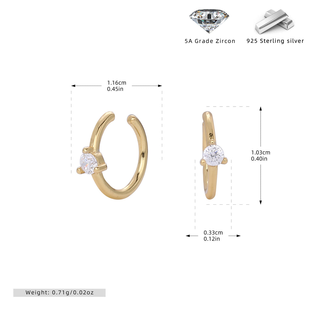 Damen Ohrhänger mit funkelndem 5A Zirkon aus hochwertigem 925 Sterling Silber Shop Nory