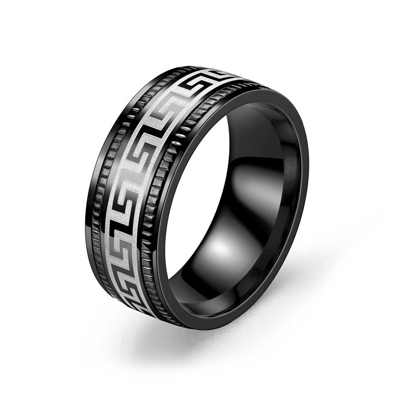 Herren Ring mit kunstvollem geometrischem Muster Shop Nory