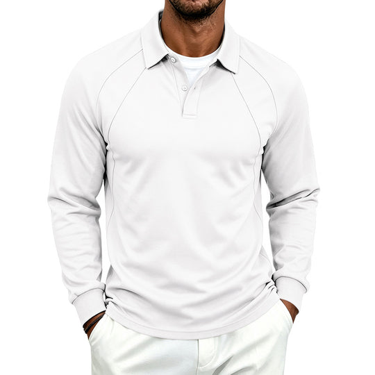 Herren Langarm-Poloshirt mit Raglannähten, Performance-Finish und sportlichem Kragen Shop Nory