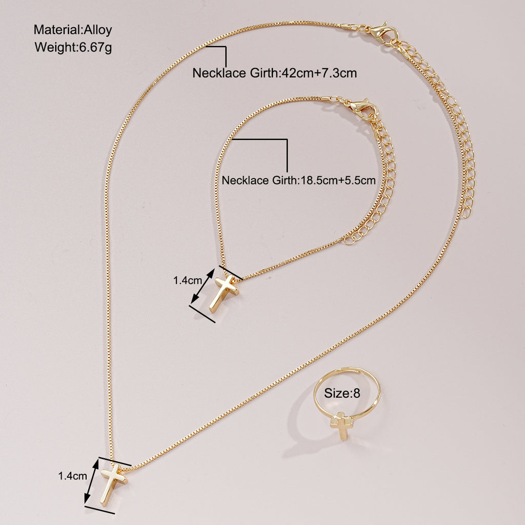 Damen Schmuckset mit kreuzförmigen Anhängern Shop Nory