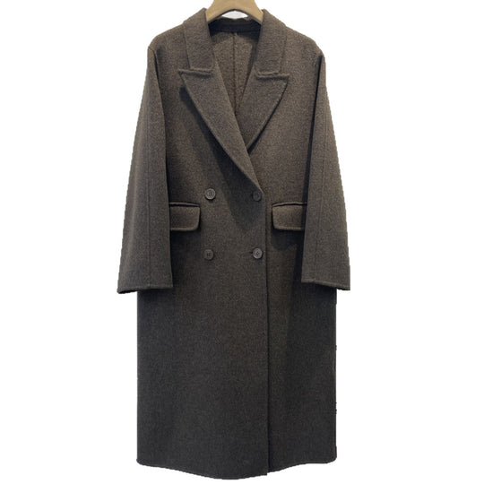 Damen Eleganter Wollmischung Peacoat Shop Nory