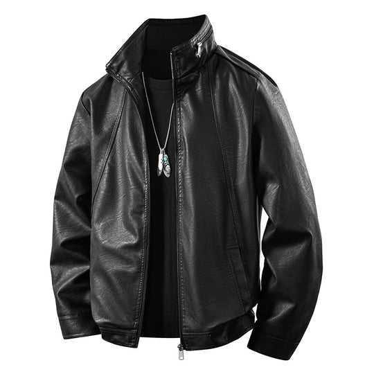 Herren Kunstlederjacke im sportlichen Design Shop Nory