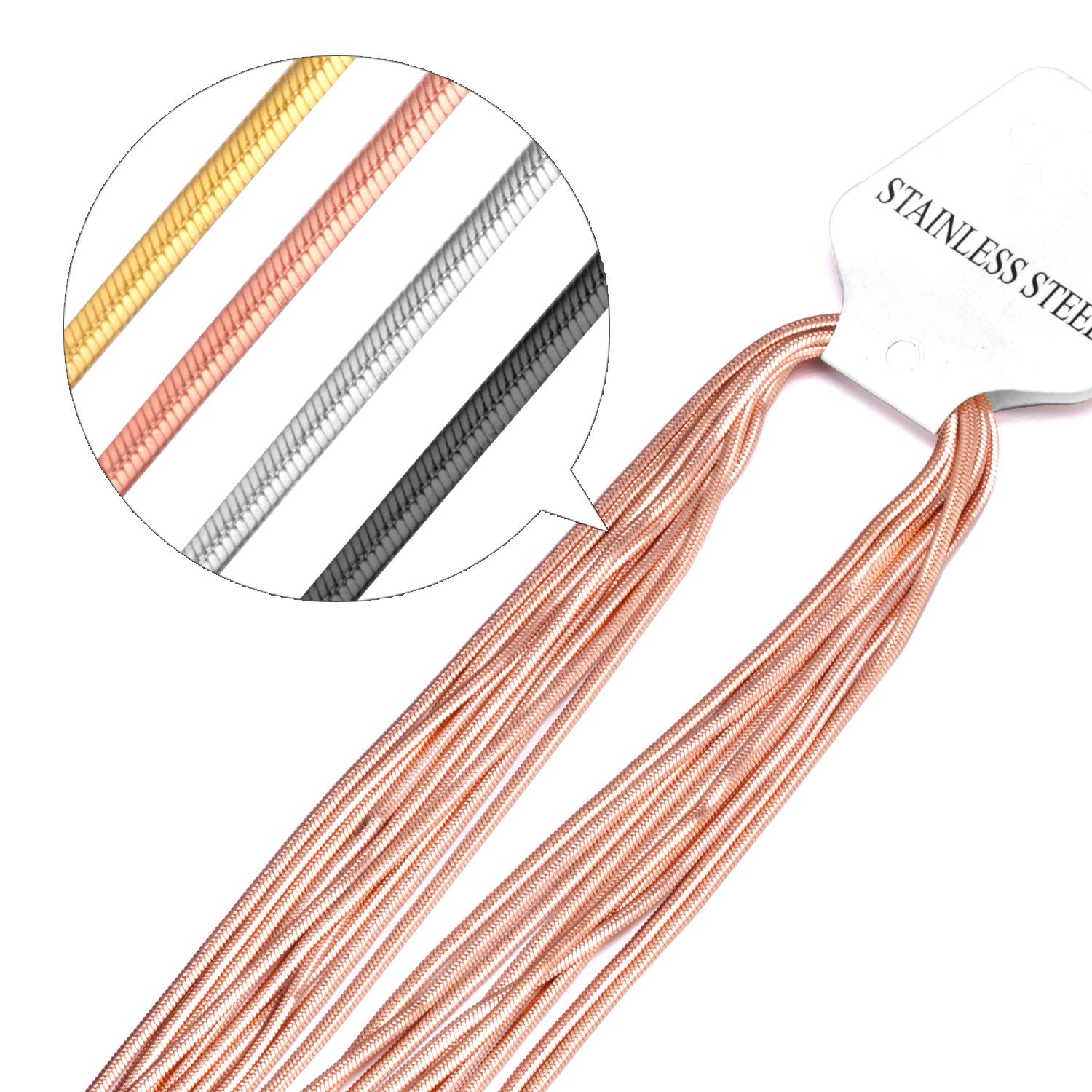 Damen Edelstahl Halskette mit elegantem Kettendesign und verstellbarem Verschluss Shop Nory