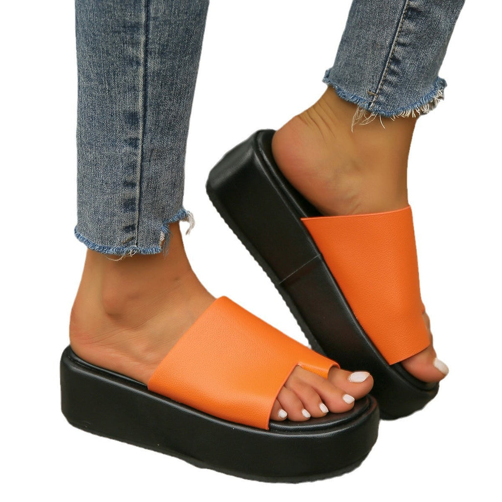 Damen Wedge-Pantoletten mit rutschfester Sohle und modischem Obermaterial Shopnory