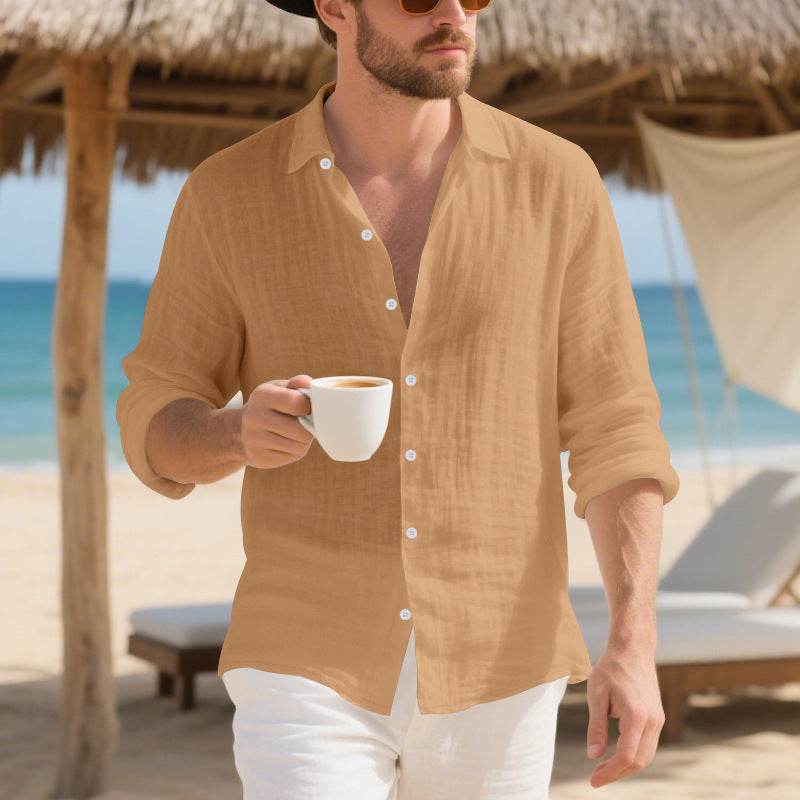 Herren Leichtes und atmungsaktives Sommerhemd