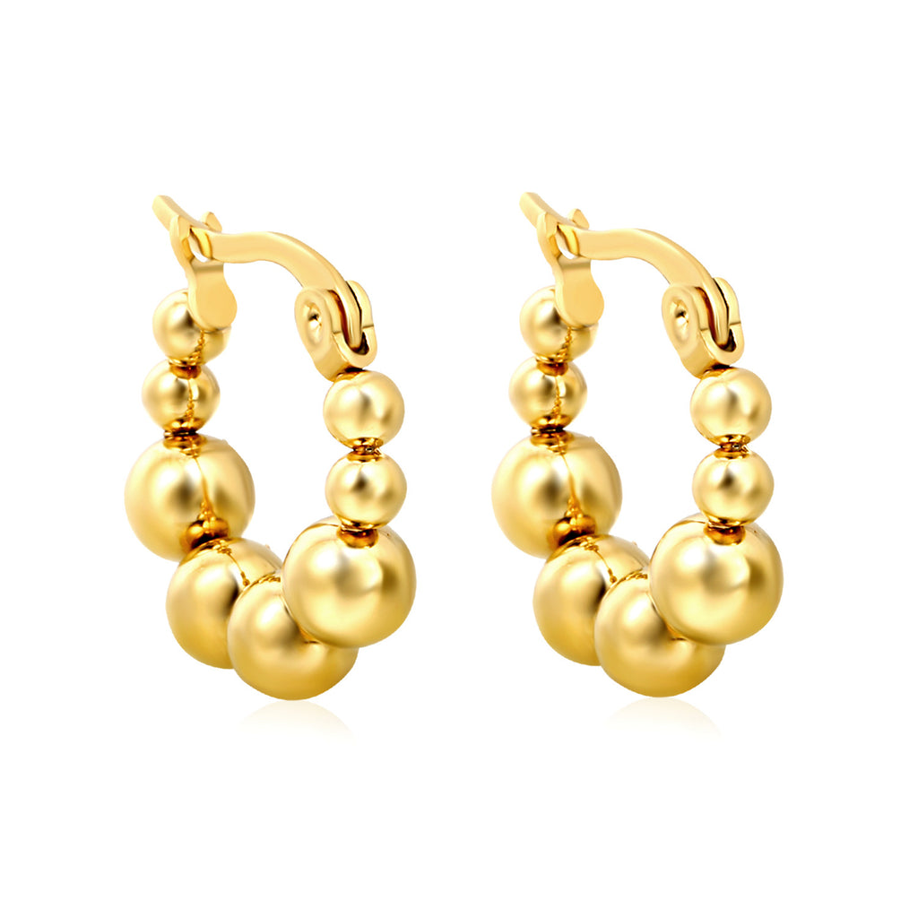 Damen Creolen mit elegantem Perlen-Design Shop Nory