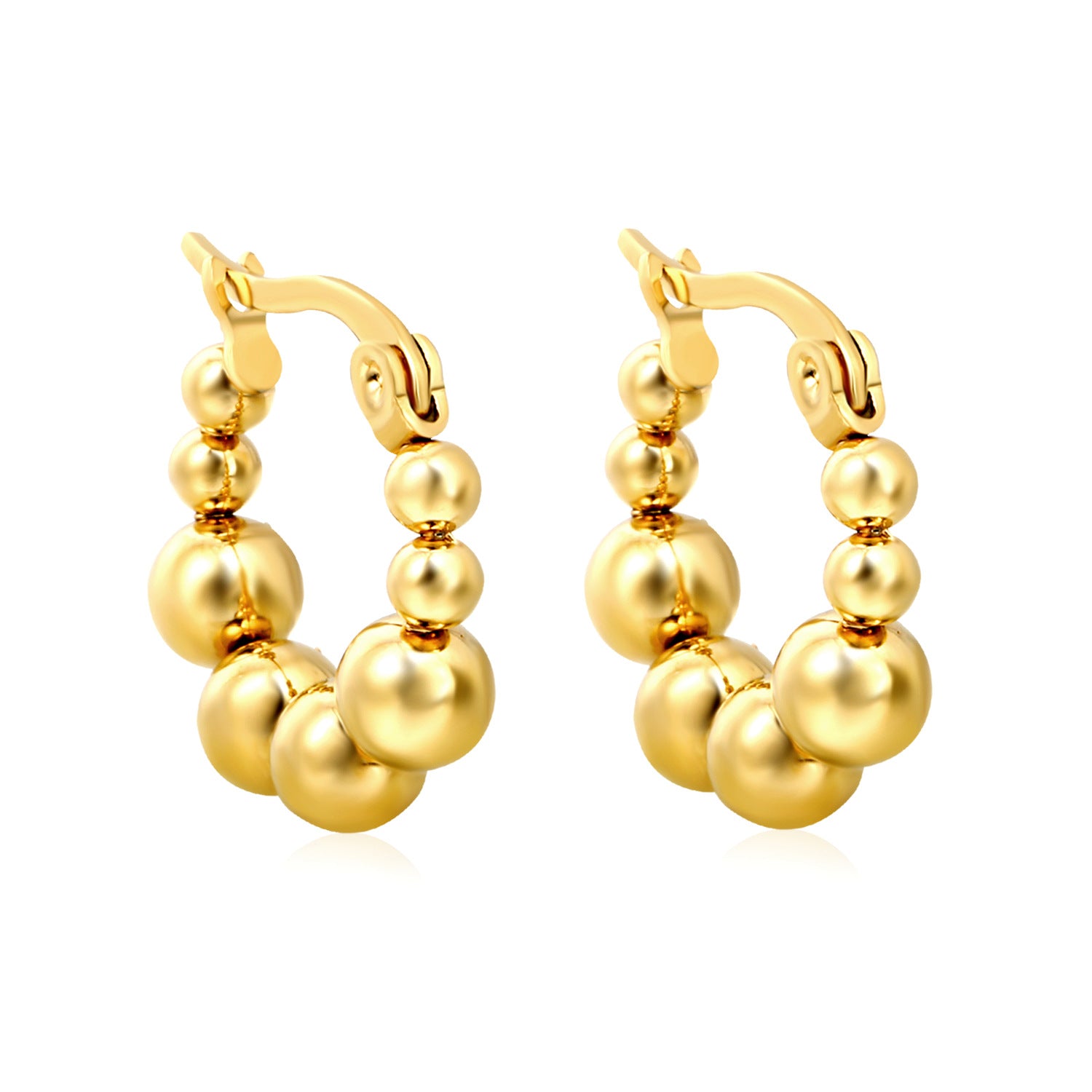 Damen Creolen mit elegantem Perlen-Design Shop Nory