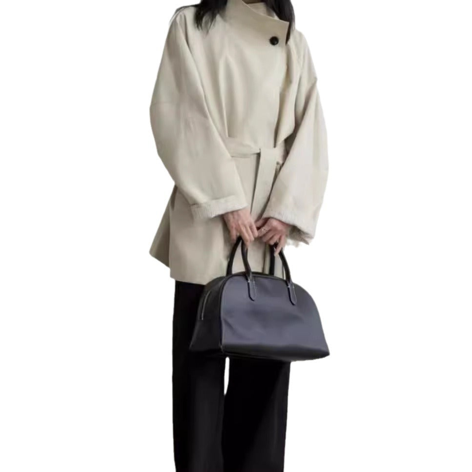 Damen Stilvolle Übergangsjacke mit Taillengürtel Shop Nory