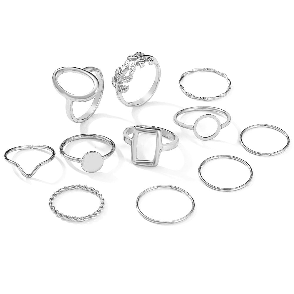 Damen Ring-Set mit variierenden Designs und edlen Akzenten Shop Nory
