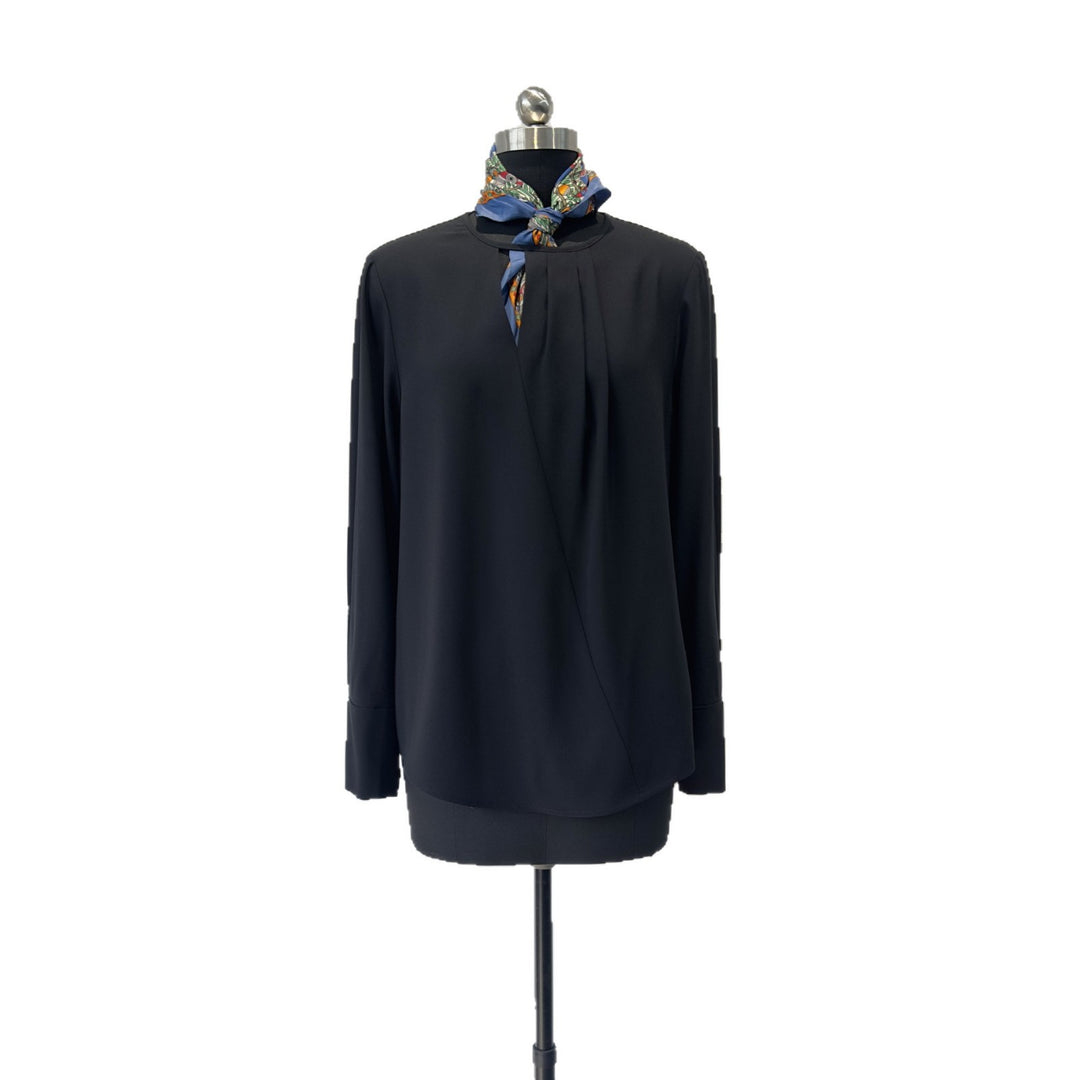 Damen Elegante Plissierte Bluse Shop Nory