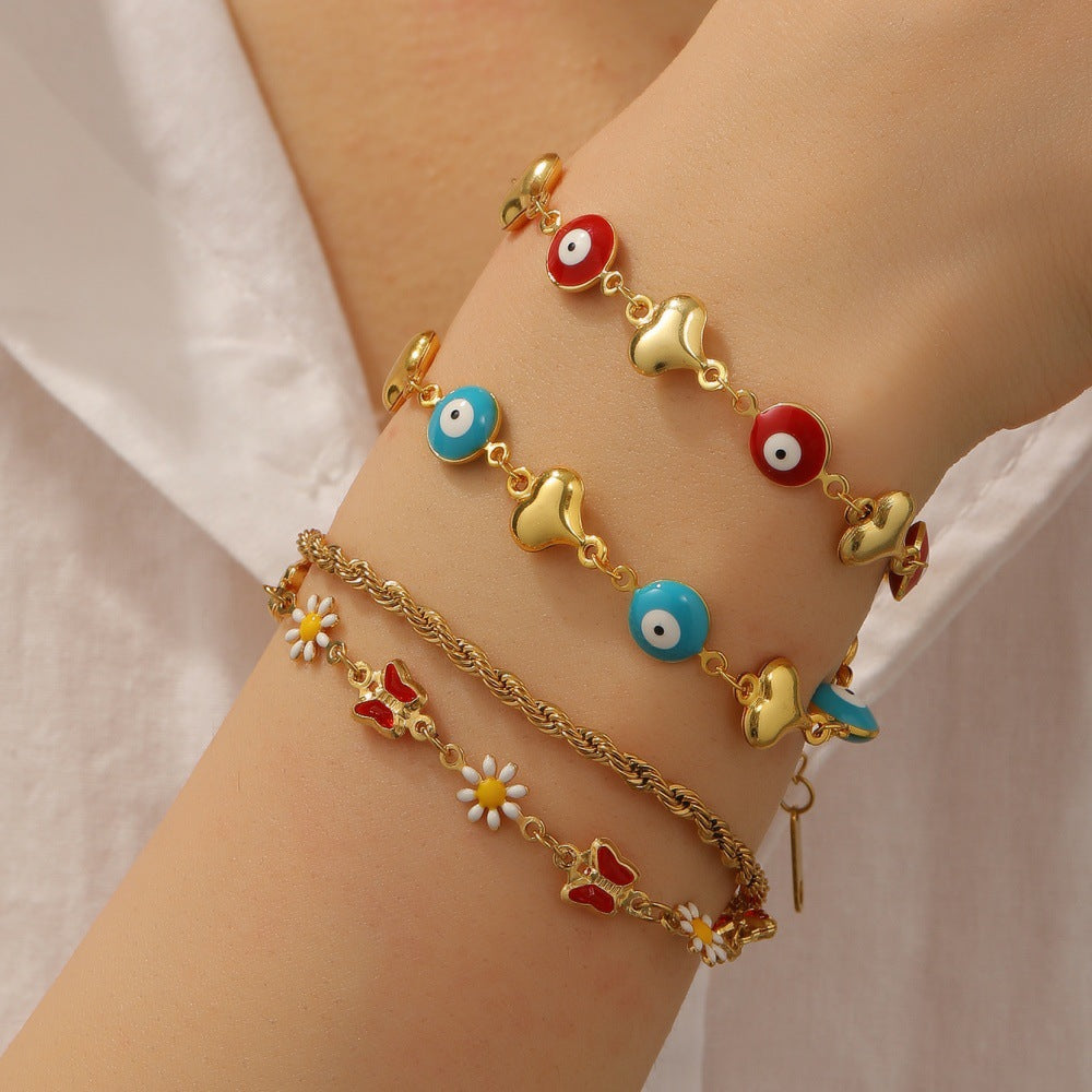 Damen Armband mit kunstvollen Anhängern Shop Nory