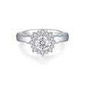 Damen Ring mit funkelndem Zirkonia-Halo Shop Nory