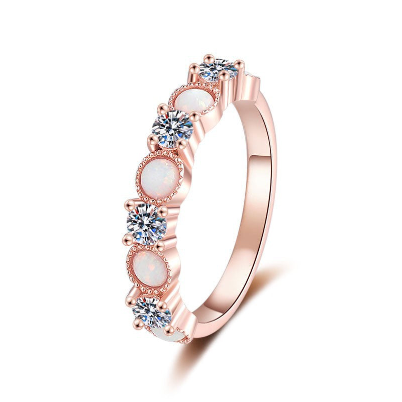 Damen eleganter Zirkonia-Bandring mit luxuriösem Design Shop Nory