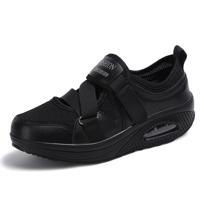 Damen Bequeme und luftige Sneakers mit verstellbarem Klettverschluss