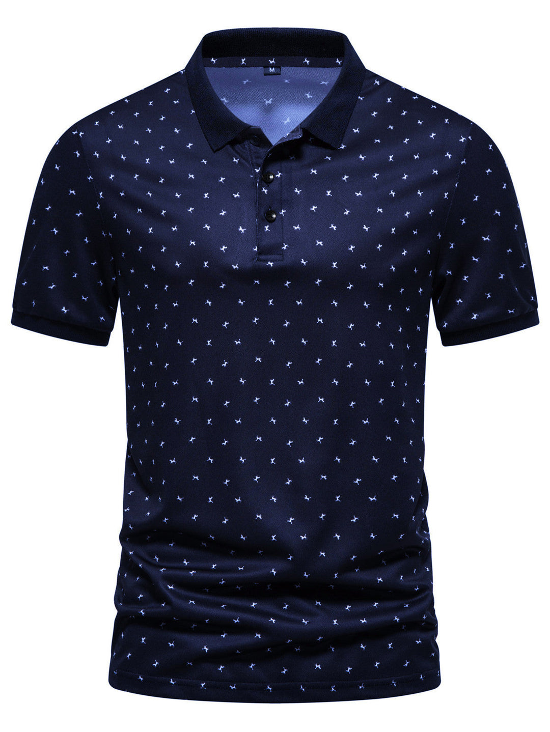 Herren Poloshirt mit modernem Muster und atmungsaktiven Eigenschaften