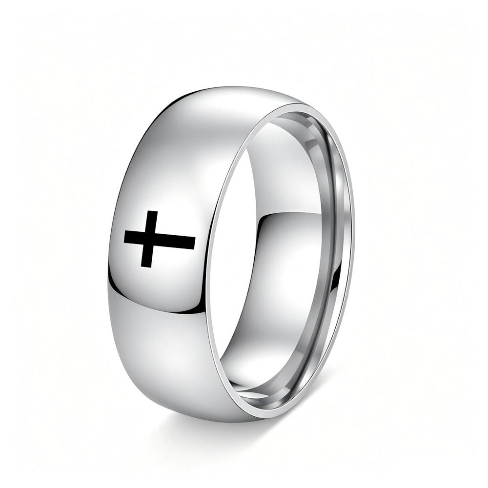Herren Ring mit minimalistischer Plusgravur Shop Nory