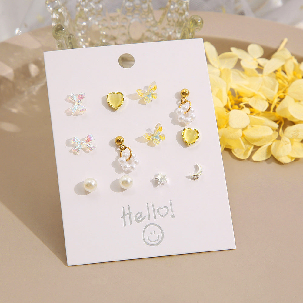 Damen Ohrringe Set mit bunten und vielfältigen Anhängern Shop Nory