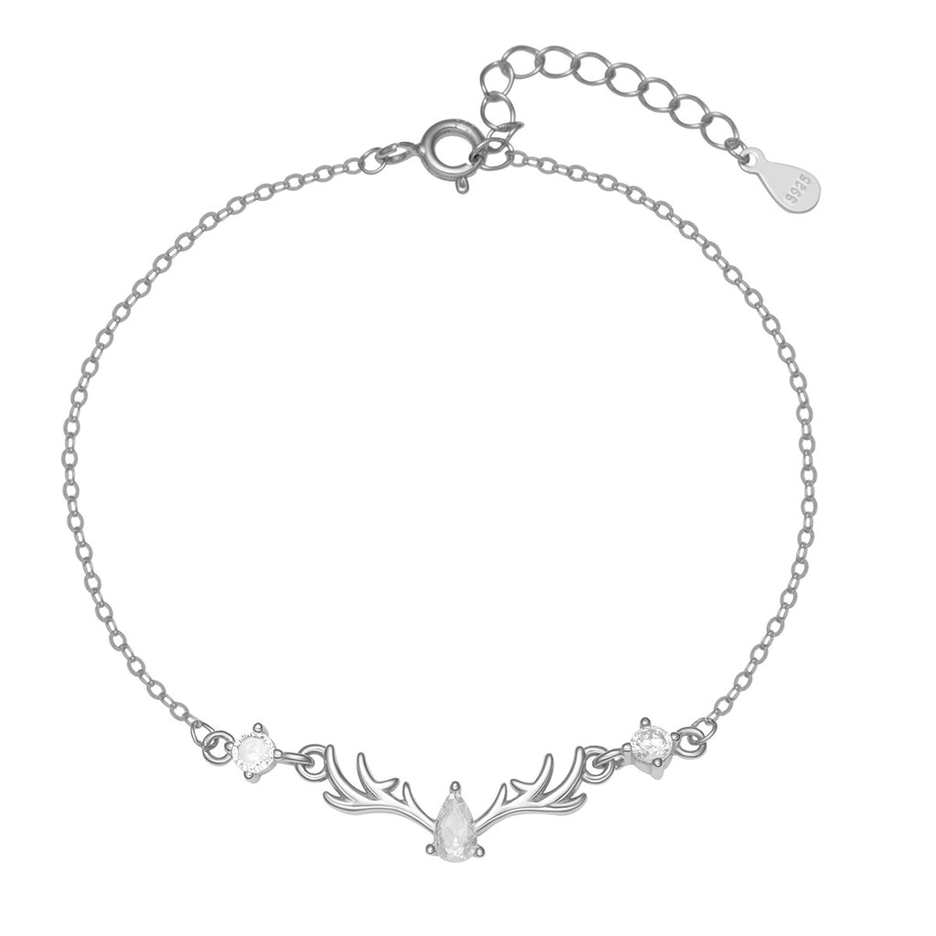 Damen Armband mit elegantem Geweihdesign und funkelnden Zirkonia Shop Nory