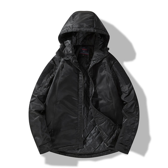 Herren gesteppte taktische Winterjacke mit Kapuze und wasserabweisendem Außenmaterial Shop Nory