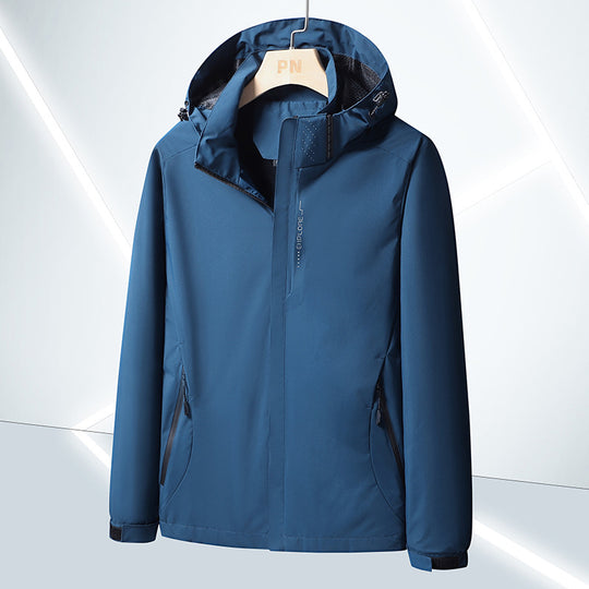 Herren Leichte Softshell-Funktionsjacke mit atmungsaktivem Meshfutter und verstellbarer Kapuze Shop Nory