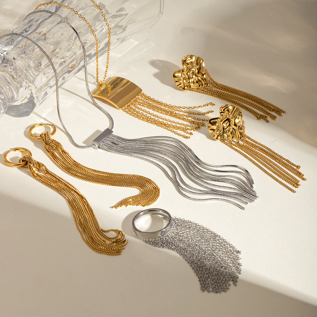 Damen Halskette aus hochwertigem Edelstahl mit elegantem Tropfenanhänger und hypoallergenen Eigenschaften Shop Nory
