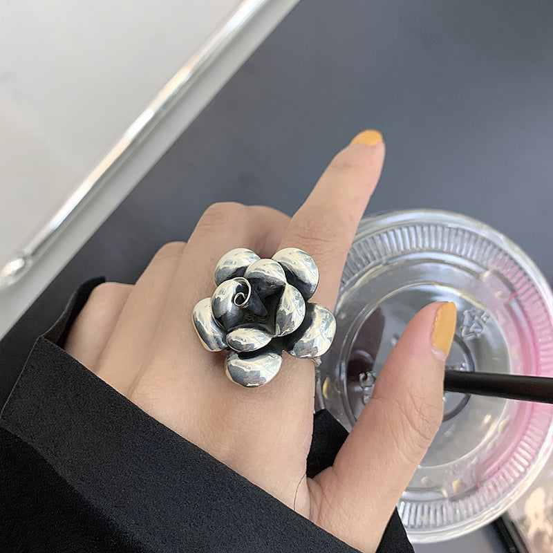 Damenring mit kunstvollem Blumen-Design Shop Nory