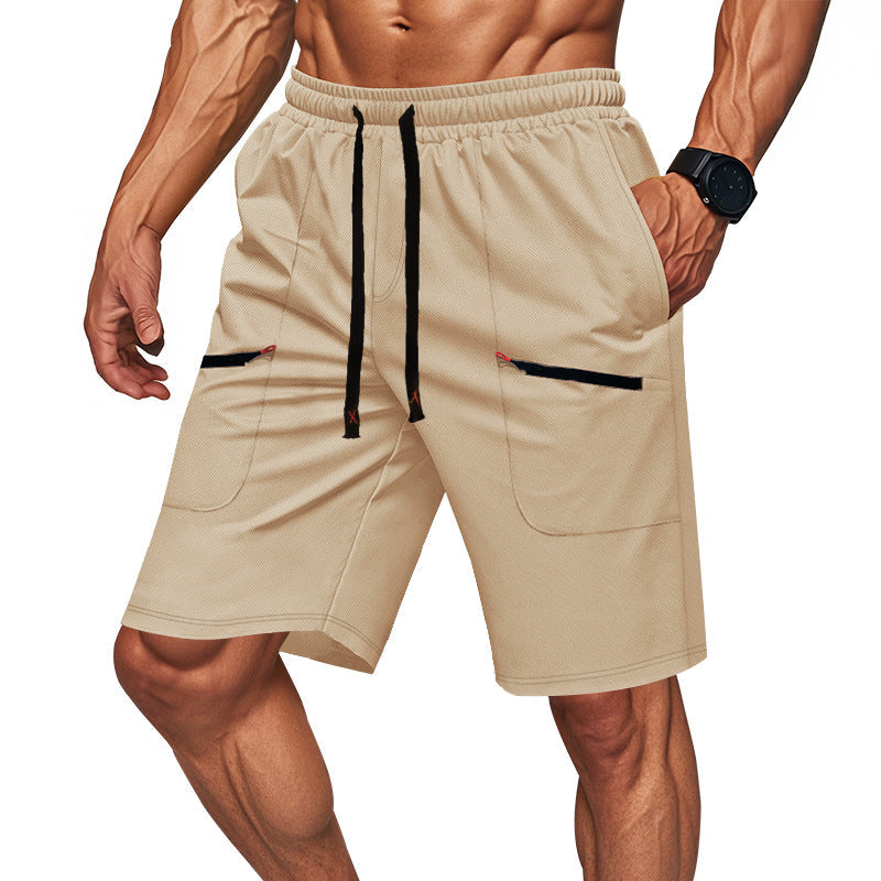 Herren Sportliche Shorts mit vielseitigen Taschen und elastischem Bund