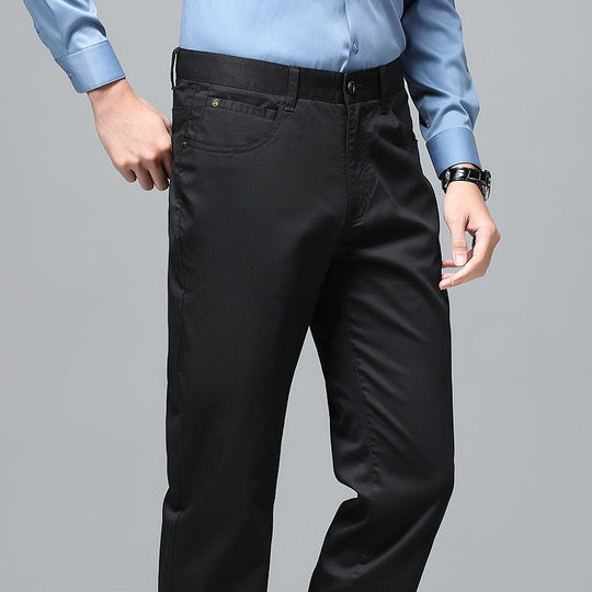 Herren Stretch-Chinohose mit geradem Schnitt und Bügelfalte Shop Nory