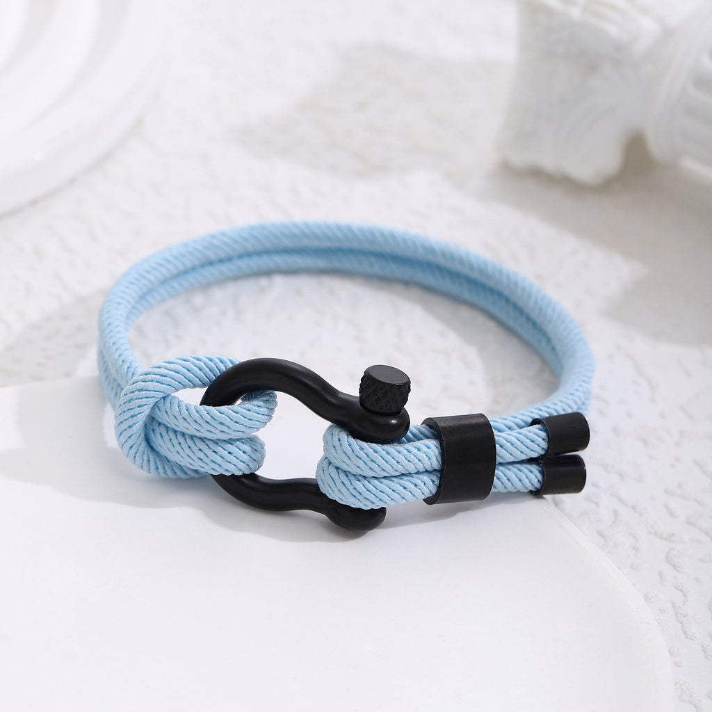 Herrenarmband aus geflochtenem Paracord mit stylischem Metallverschluss Shop Nory