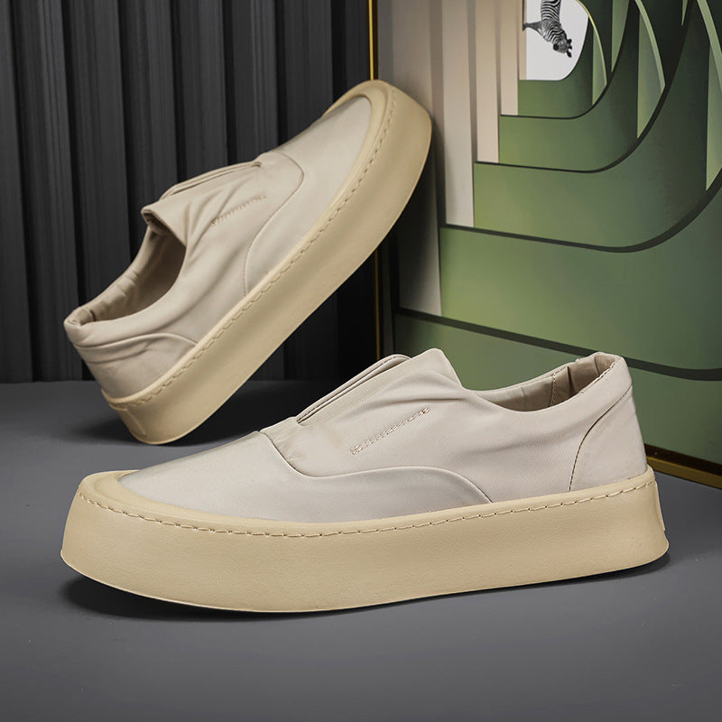 Damen Plateauslipper-Sneaker mit elastischer Schlupfpassform und dicker Gummi-Plateausohle Shopy Nory