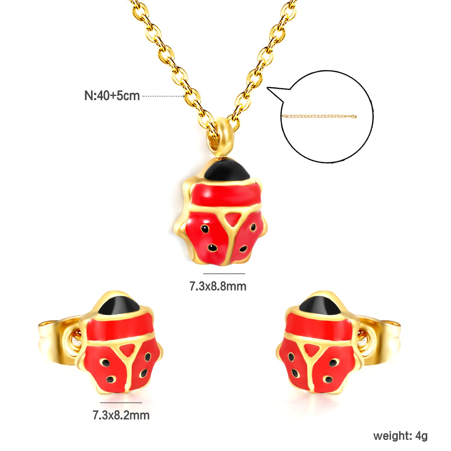 Damen Schmuckset mit Schildkrötenanhänger und passenden Ohrringen Shop Nory