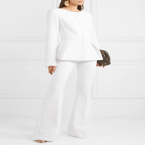 Damen Taillierter Peplum‑Blazer mit verdeckter Front Shop Nory