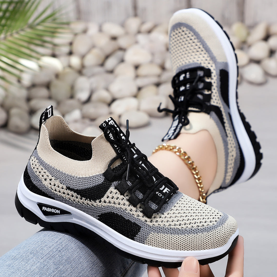 Damen nan sockenähnlicher Plateausneaker mit atmungsaktivem Strickoberteil und stoßdämpfender EVA-Sohle Shop Nory